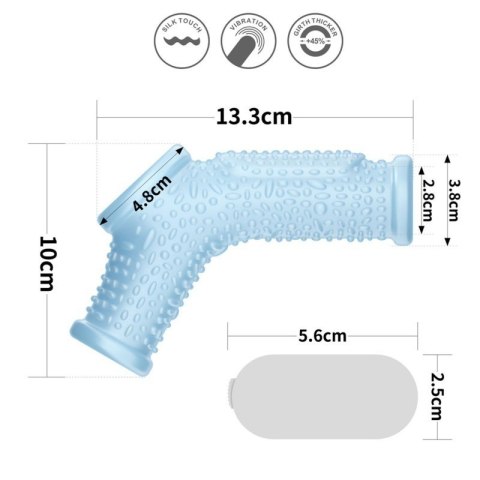 Vibrating Drip Knights Ring with Scrotum Sleeve Vibrating Drip Knights Ring with Scrotum Sleeve