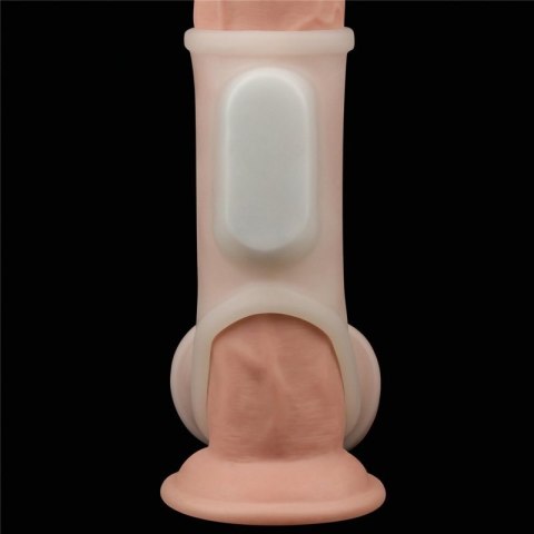 Vibrating Silk Knights Ring with Scrotum Sleeve Vibrating Silk Knights Ring with Scrotum Sleeve