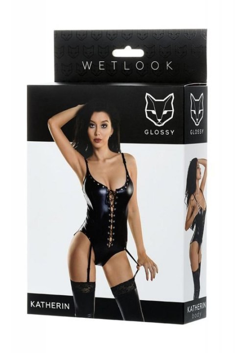 Glossy Classic body KATHERIN - black XL Glossy Classic body KATHERIN - black XL