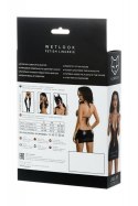 Glossy Shiny Wetlook dress JULIE - black XL