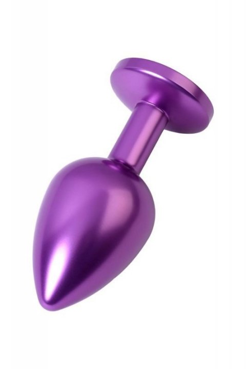 Purple anal plug TOYFA Metal,with a amethyst colored gem Purple anal plug TOYFA Metal,with a amethyst colored gem