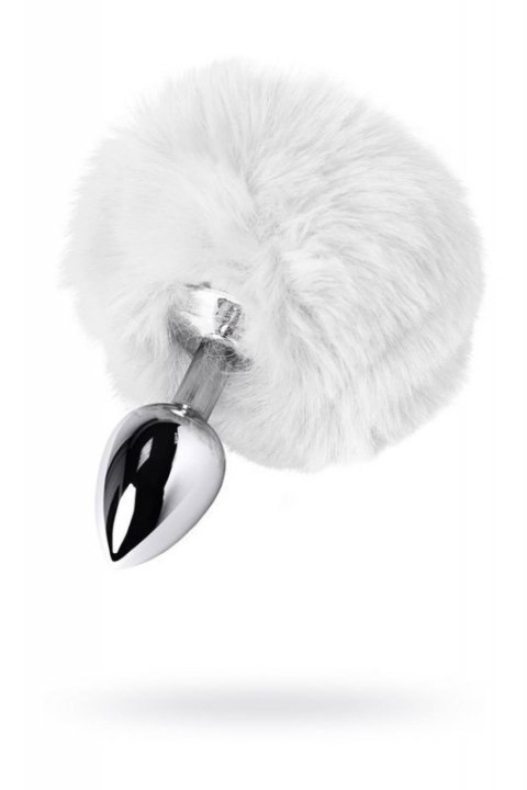 Silver anal plug TOYFA Metal with faux fur Silver anal plug TOYFA Metal with faux fur