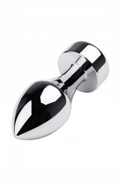 Silver anal plug TOYFA Metal with red round-shaped gem Silver anal plug TOYFA Metal with red round-shaped gem