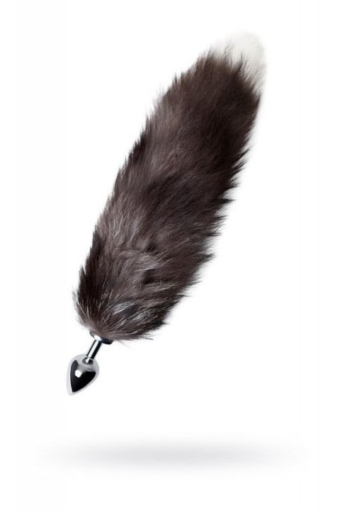 Silver anal plug with a fox tail Silver anal plug with a fox tail