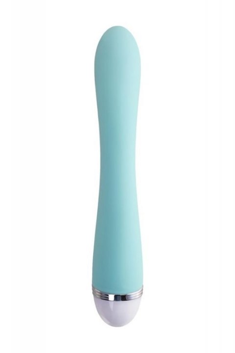 Vibrator with clitoral stimulator Flovetta by Toyfa Iris, silicone, mint, 22 cm Vibrator with clitoral stimulator Flovetta by Toyfa Iris, silicone, mint, 22 cm