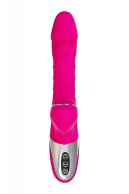 JOS Thrusting and sucking vibrator To-Frolly, silicone, pink, 21,5cm