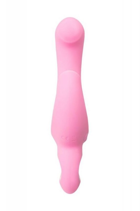 JOS Vibrator with clitoral stimulator JOS Twistme, silicone, pink, 19.5 cm JOS Vibrator with clitoral stimulator JOS Twistme, silicone, pink, 19.5 cm
