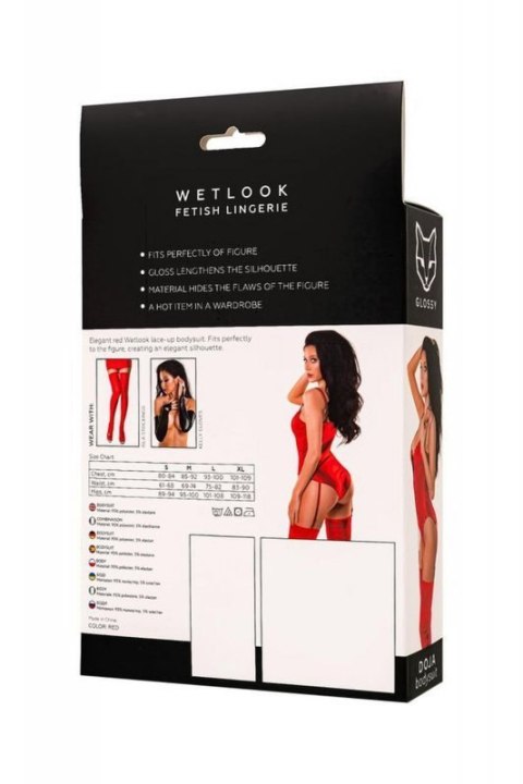 Wetlook Doja bodysuit - red S Wetlook Doja bodysuit - red S