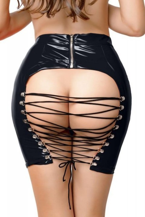 Wetlook skirt Leanne - black L Wetlook skirt Leanne - black L