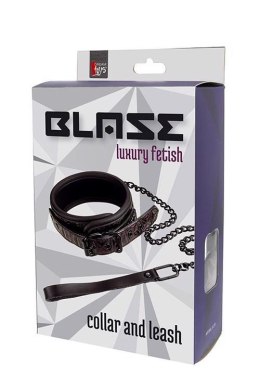 BLAZE COLLAR AND LEASH PURPLE Boss of toys