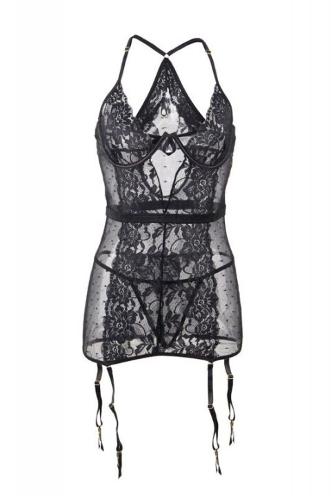Babydoll with garter belt and thong 2XL-3XL Babydoll with garter belt and thong 2XL-3XL