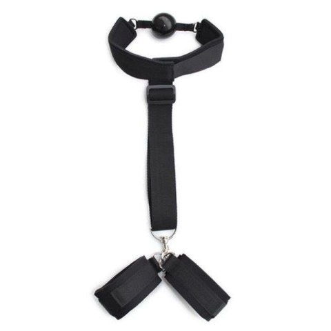 Costrittivio Bondage Back Restraint+gag black Costrittivio Bondage Back Restraint+gag black