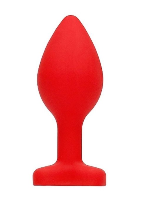 Diamond Heart Butt Plug - Regular - Red Diamond Heart Butt Plug - Regular - Red