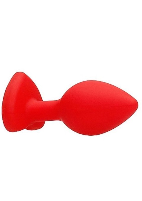 Diamond Heart Butt Plug - Regular - Red Diamond Heart Butt Plug - Regular - Red