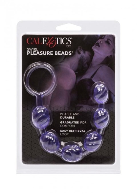 Swirl Pleasure Beads Purple Swirl Pleasure Beads Purple