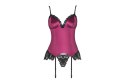 Agrafena bordowy gładki gorset LivCo Corsetti Fashion rozmiar - S/M BORDOWY