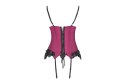 Agrafena bordowy gładki gorset LivCo Corsetti Fashion rozmiar - S/M BORDOWY