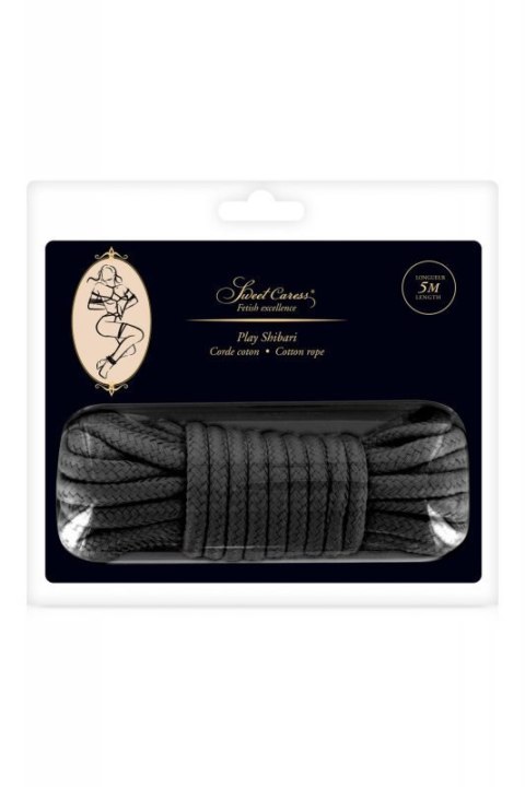 SM BONDAGE ROPE BLACK 5M (Size: T1) SM BONDAGE ROPE BLACK 5M (Size: T1)