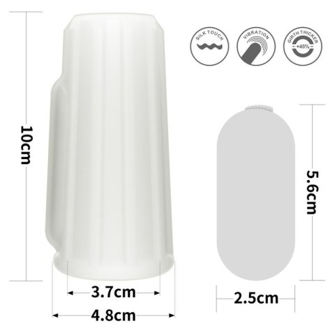Vibrating Ridge Knights Ring (White) Vibrating Ridge Knights Ring (White)