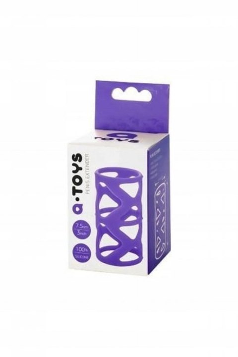 A-TOYS, Penis Sleeve, Silicone, Purple, 7.5 cm A-TOYS, Penis Sleeve, Silicone, Purple, 7.5 cm