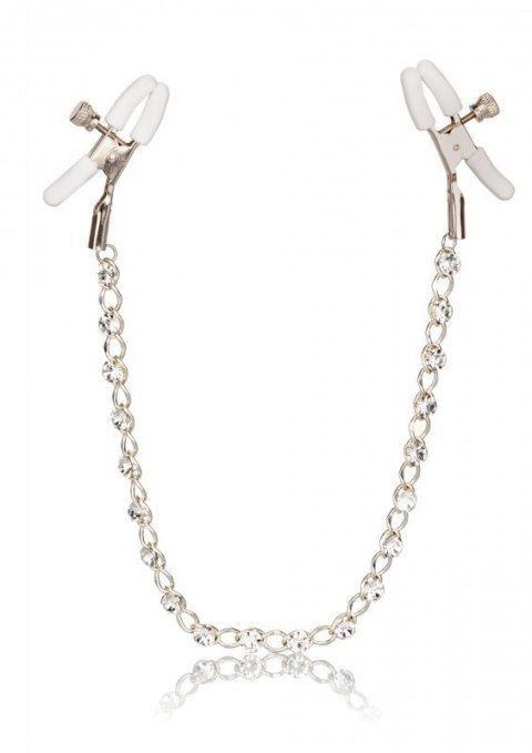 Crystal Chain Nipple Clamps Silver Crystal Chain Nipple Clamps Silver