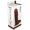Dildo-REALISTIC DILDO REAL RAPTURE BROWN 11""""""""""""""&