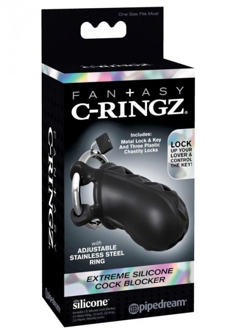 Extreme Silicone Cock Blocker Black Extreme Silicone Cock Blocker Black