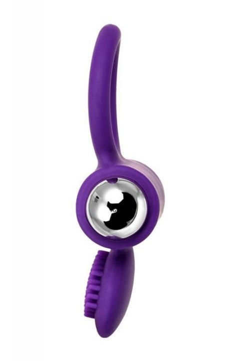 JOS PERY, Vibrating ring with cilia, silicone, violet, 9 cm JOS PERY, Vibrating ring with cilia, silicone, violet, 9 cm