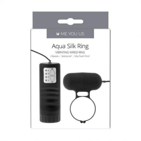 Pierścień- Me You Us Aqua Silks Cock Ring Black Pierścień- Me You Us Aqua Silks Cock Ring Black