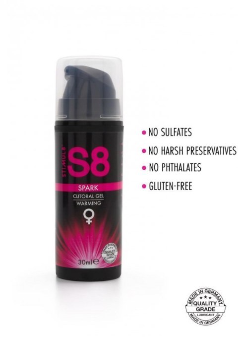 S8 Spark Clitoral Gel 30ml Warming S8 Spark Clitoral Gel 30ml Warming