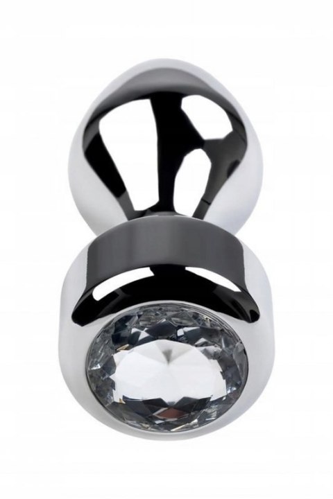 Metal by TOYFA, Anal plug, metal, silver, with diamond crystal, 9.5 cm, O 3.5 cm, 130 g Metal by TOYFA, Anal plug, metal, silver, with diamond crystal, 9.5 cm, O 3.5 cm, 130 g