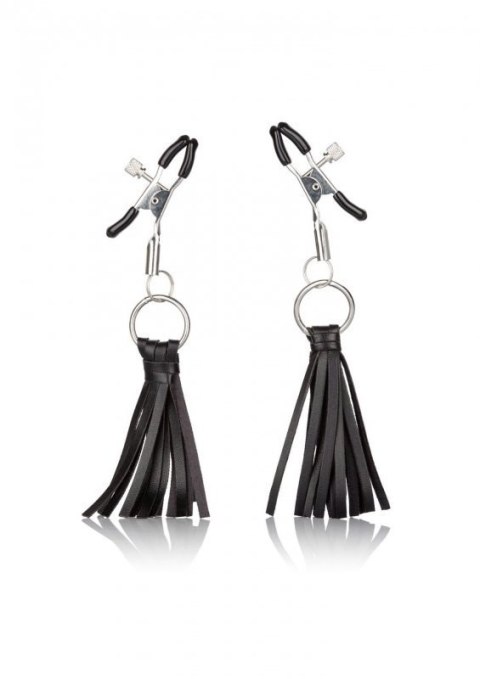 Playful Tassels Nipple Clamps Black Playful Tassels Nipple Clamps Black