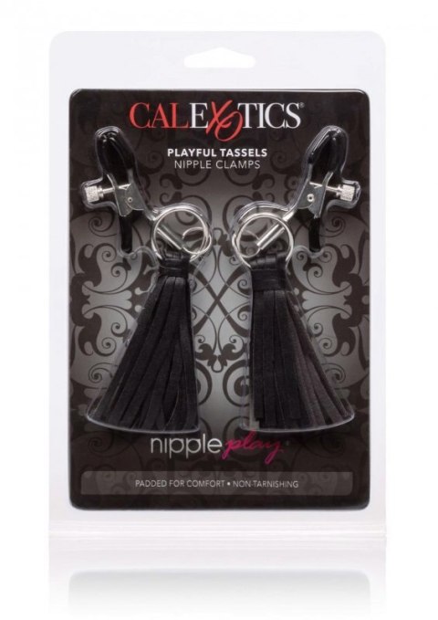 Playful Tassels Nipple Clamps Black Playful Tassels Nipple Clamps Black