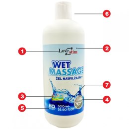 WET MASSAGE 500ml WYSOKIEJ JAKOŚCI GĘSTY ŻEL 2W1