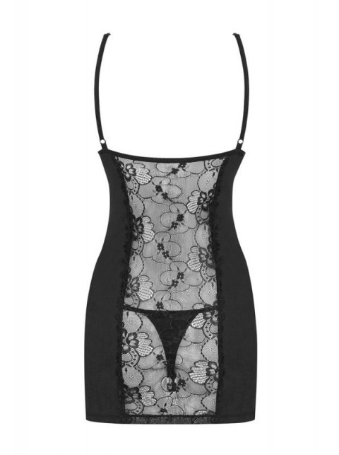 Bielizna-Heartina koszulka i stringi czarna S/M Bielizna-Heartina koszulka i stringi czarna S/M