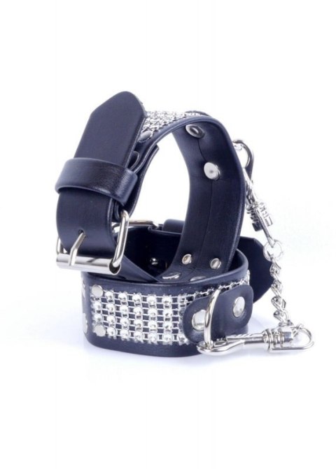Fetish B - Series Handcuffs with cristals 3 cm Silver Fetish B - Series Handcuffs with cristals 3 cm Silver