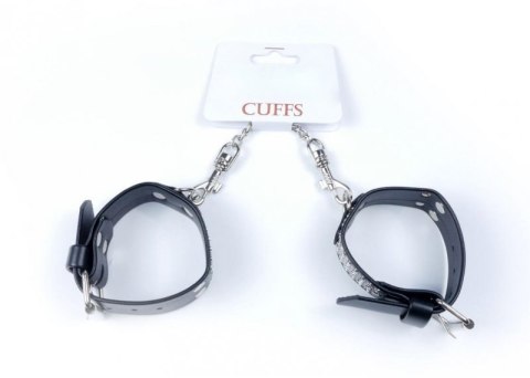 Fetish B - Series Handcuffs with cristals 3 cm Silver Fetish B - Series Handcuffs with cristals 3 cm Silver