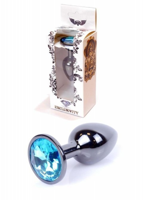 Plug-Jewellery Dark Silver PLUG- Light Blue Plug-Jewellery Dark Silver PLUG- Light Blue