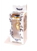 Plug-Jewellery Gold Heart PLUG- Black