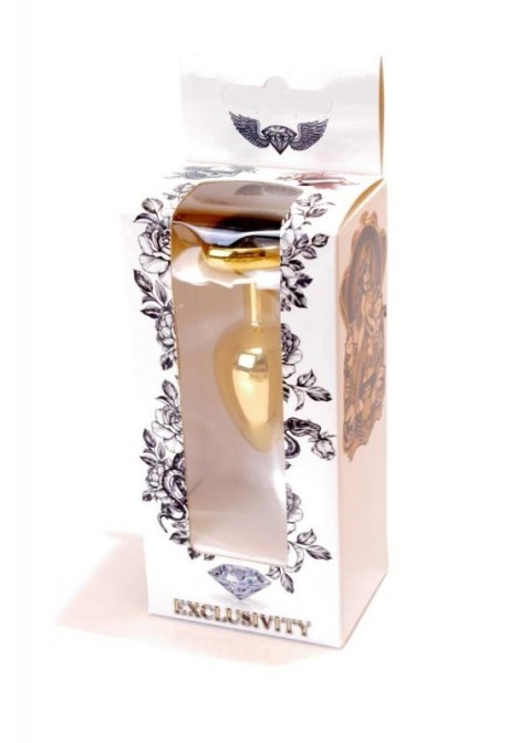 Plug-Jewellery Gold Heart PLUG- Black Plug-Jewellery Gold Heart PLUG- Black