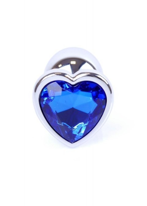 Plug-Jewellery Silver Heart PLUG- Dark Blue Plug-Jewellery Silver Heart PLUG- Dark Blue