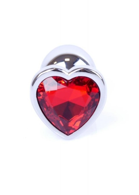 Plug-Jewellery Silver Heart PLUG- Red Plug-Jewellery Silver Heart PLUG- Red