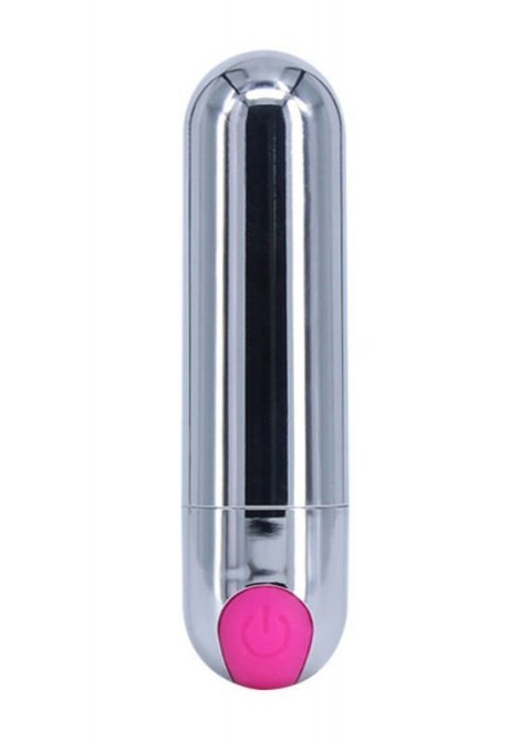 Wibrator-Strong Bullet Vibrator Silver/Pink USB 10 Function Wibrator-Strong Bullet Vibrator Silver/Pink USB 10 Function