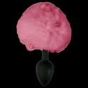 Bunny plug 3 - pack black with pink tail starter 3 - pack