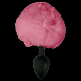 Bunny plug 3 - pack black with pink tail starter 3 - pack