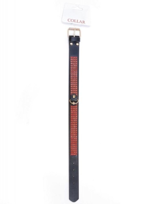 Fetish B - Series Collar with crystals 3 cm Red Line Fetish B - Series Collar with crystals 3 cm Red Line