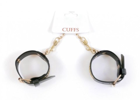 Fetish B - Series Handcuffs with cristals 3 cm Gold Fetish B - Series Handcuffs with cristals 3 cm Gold