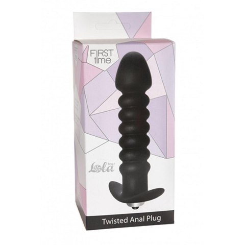 Plug-Anal Twisted Vibrating Black Plug-Anal Twisted Vibrating Black