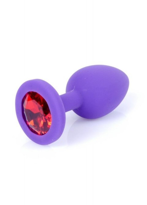 Plug-Jewellery Purple Silicon PLUG Small- Red Diamond Plug-Jewellery Purple Silicon PLUG Small- Red Diamond