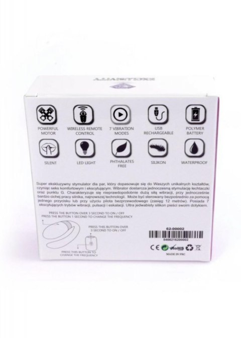 Stymulator-V-Vibe Purple USB 7 Function / Remote Control Stymulator-V-Vibe Purple USB 7 Function / Remote Control